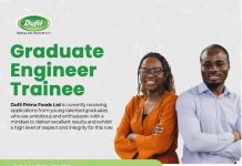 Dufil Prima Foods Limited Opens 2026 Graduate Engineer Trainee Recruitment for Young Nigerian Engineers Dufil Prima Foods Limited Opens 2026 Graduate Engineer Trainee Recruitment for Young Nigerian Engineers
